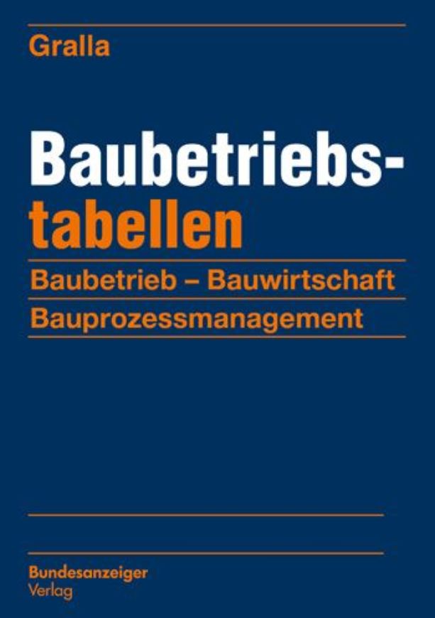 Baubetriebstabellen