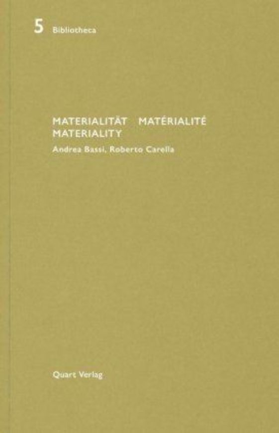 Materialität / Materialite / Materiality