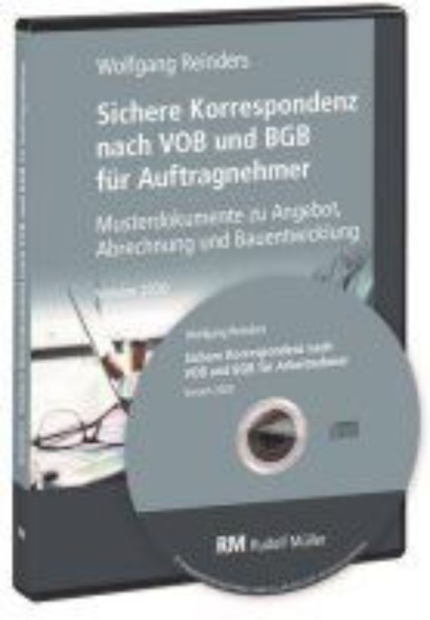 Sichere Korrespondenz nach VOB und BGB für Auftragnehmer, CD-ROM