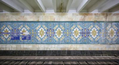 Fassadenkunst im Plattenbau
