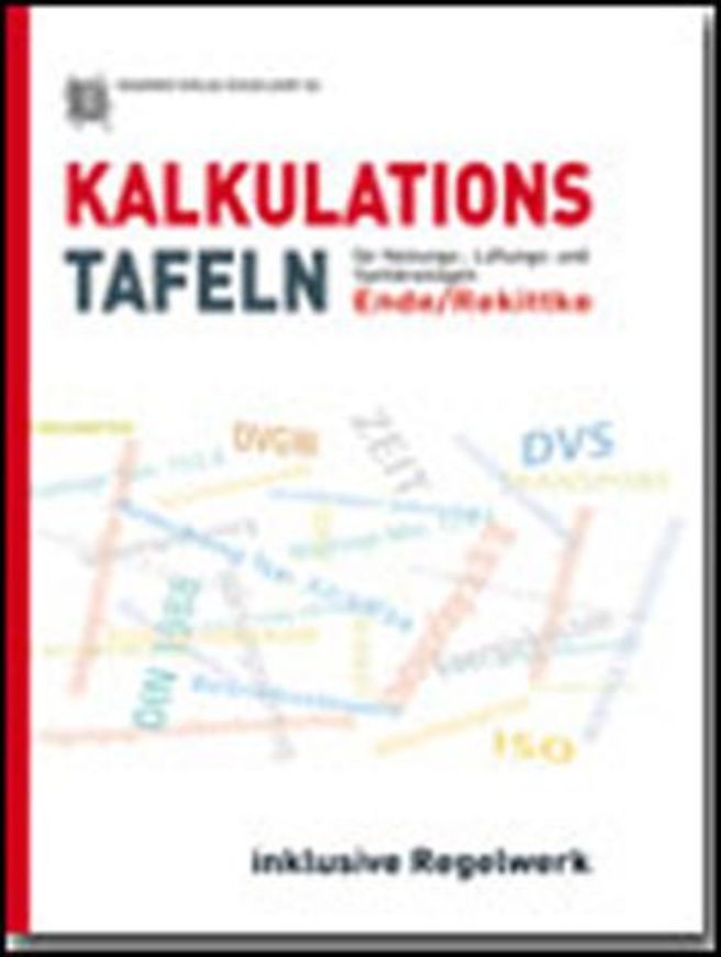 Kalkulationstafeln für Heizungs-, Lüftungs- und Sanitäranlagen