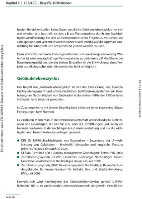 Bauen im Gebäudelebenszyklus