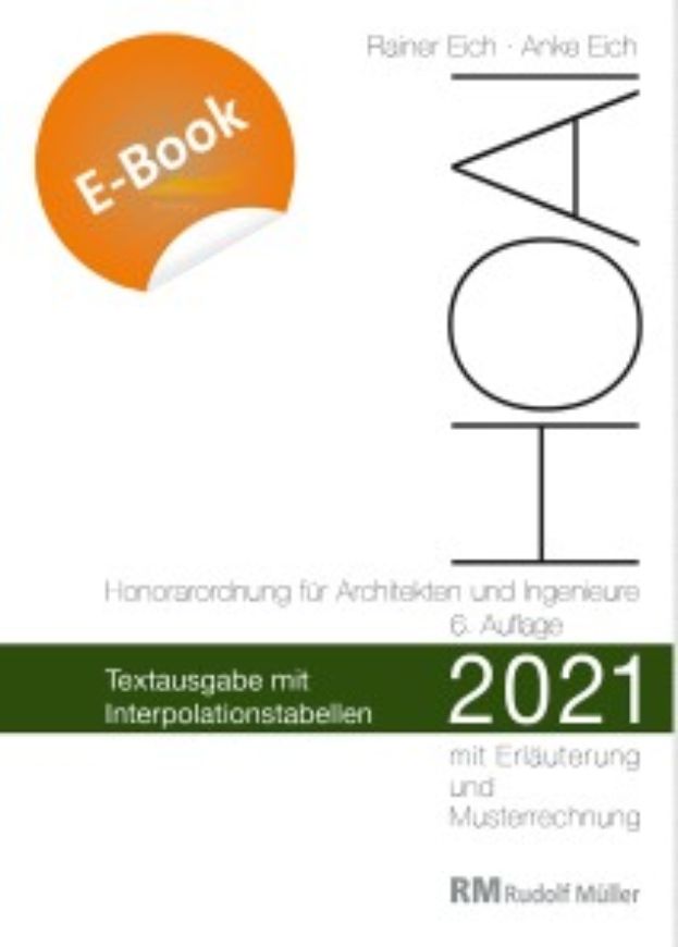HOAI 2021 - Textausgabe mit Interpolationstabellen - Bundle Buch + EBOOK